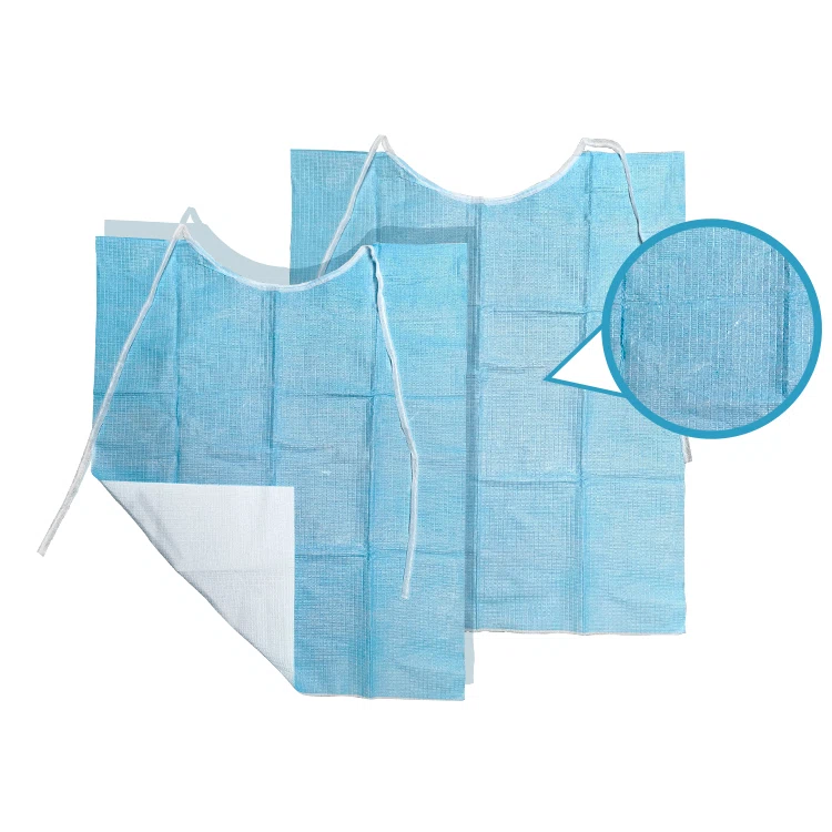 dental bibs with tie-on belts